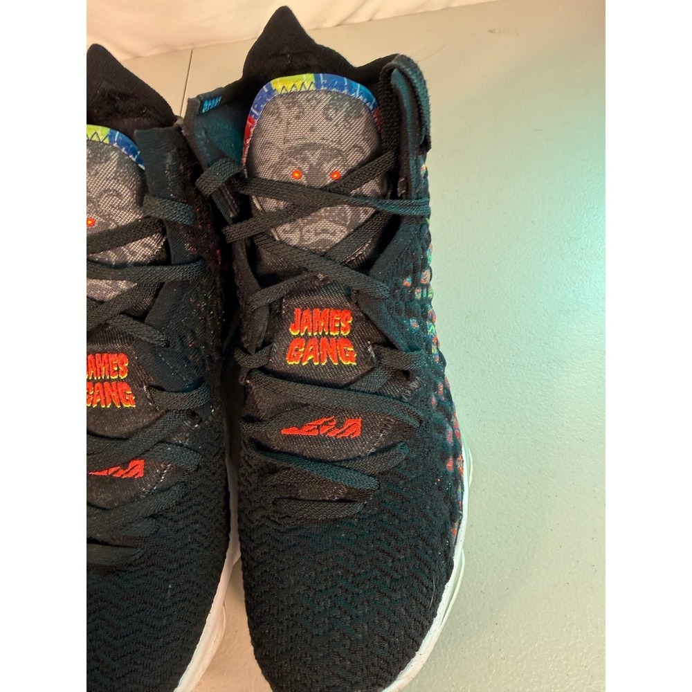 Nike LeBron 17 James Gang Black Multi Color BQ3177-005 Mens 11.5 Basketball Shoe - Picture 10 of 12